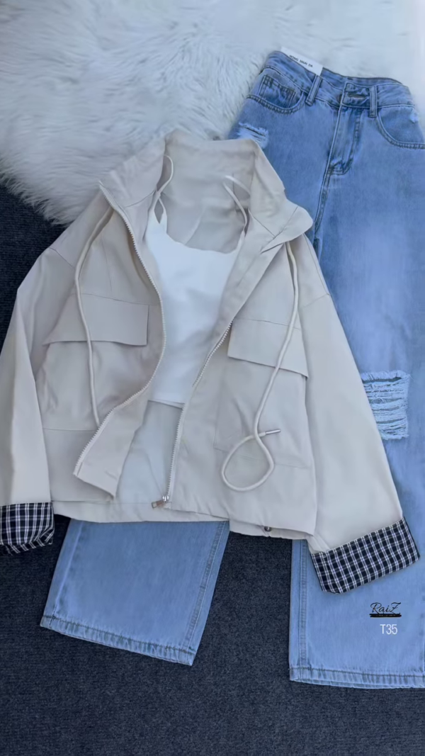 1102-4.png Utility Zip-Up Windbreaker with Straight-Cut Ripped Jeans – Urban Cool Look for Everyday Wear