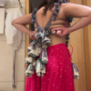 Mirror Work Tassel Embellished Crop Top & Sharara Set – Vibrant Navratri & Garba Look for Festive Nights