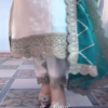 1108-1.png Elegant Cream Kurta Set with Embroidered Green Dupatta – Classy Ethnic Outfit for Festive & Formal Wear