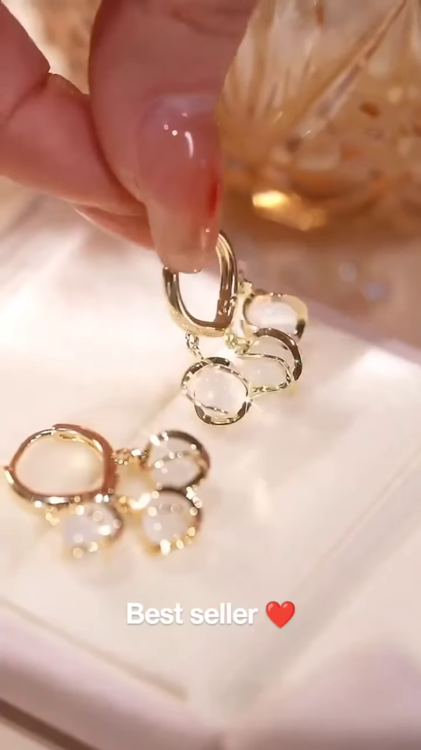 1120-2.png Delicate Petal Drop Earrings - Elegant Women's Floral-Inspired Jewelry