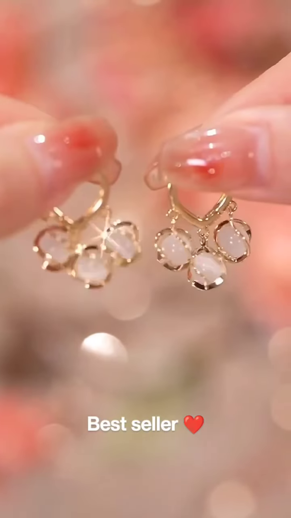 1120-3.png Delicate Petal Drop Earrings - Elegant Women's Floral-Inspired Jewelry