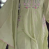 Women’s Light Green Embroidered Kurti with Floral Threadwork – Elegant Long-Sleeve Ethnic Casualwear