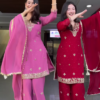 1152-1.png Couple’s Coordinated Embroidered Kurta Set – Pink & Red Traditional Ethnicwear with Dupattas