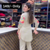 Light Beige Embroidered Kurta with Multicolor Threadwork – Festive Ethnicwear for Retail Displays