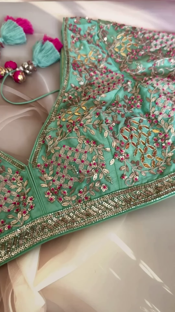 Pink and Gold Embroidered Unstitched Gharara Suit Set