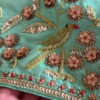 Fuchsia Floral Gota Patti Embroidered Dupatta