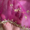 Fuchsia Floral Gota Patti Embroidered Dupatta
