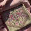 Pastel Pink and Sage Green Embroidered Unstitched Suit Set