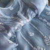 Sky Blue Chikankari and Mirror Work Unstitched Suit Set