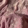 Tea Pink Embroidered Chikankari Unstitched Suit Fabric