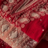 Crimson Embroidered Chikankari Unstitched Suit Set