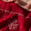 Crimson Embroidered Chikankari Unstitched Suit Set
