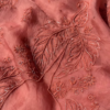 Dusty Rose Leaf Embroidered Unstitched Suit Set