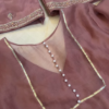 332-1.png Dusty Rose Tissue Silk Unstitched Suit Set with Pearl and Zari Detail