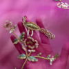 Fuchsia Floral Sequin Embroidered Unstitched Suit Set