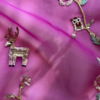 Fuchsia Floral Sequin Embroidered Unstitched Suit Set