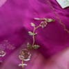 Fuchsia Floral Sequin Embroidered Unstitched Suit Set