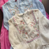 Pastel Embroidered Cotton Kurta Trio