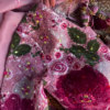 Dusty Rose Floral Sequin Embroidered Saree with Heavy Work Blouse