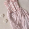 Petal Pink Sequin Embellished Corset Gown