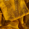 Sunshine Yellow Embroidered Organza Unstitched Suit Set