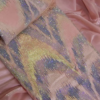 Blush Pink Iridescent Embellished Tissue Organza Fabric