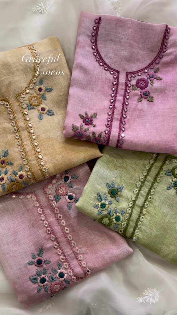 348-3.png Pastel Floral Embroidered Linen Blend Unstitched Suit Set Duo