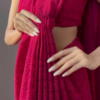 Crimson Grace Embroidered Saree