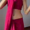 Crimson Grace Embroidered Saree