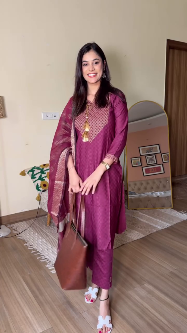 Blush Serenity Cotton Suit Set