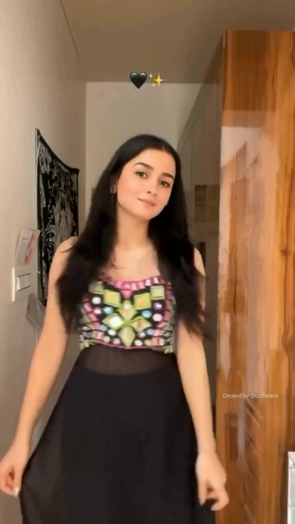 Black Mirror-Work Fusion Dress