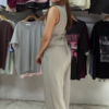 Beige Sleeveless Vest & Trousers Co-ord Set