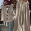 Beige Sleeveless Vest & Trousers Co-ord Set