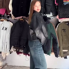 Black Faux Leather Cropped Jacket