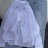 576-1.png Women’s Casual Layered Outfit – White Tank, Black Button-Up Shirt & Distressed Light-Wash Jeans