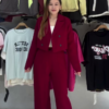 Women’s Classic White Cropped Blazer & High-Waist Pant Set