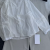 Women’s Black Button-Down Blouse with Beige Wide-Leg Trousers Set