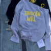 Women’s Long Sleeve Casual Graphic Top – “Smooth Will”