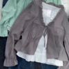 619-4.png Ruffled Layered Blouse with Inner Top