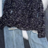 620-5.png Floral Ruffled Chiffon Blouse