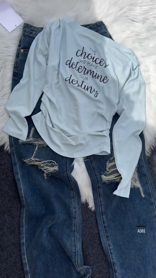 621-6.png Inspirational Slogan Long-Sleeve Tee