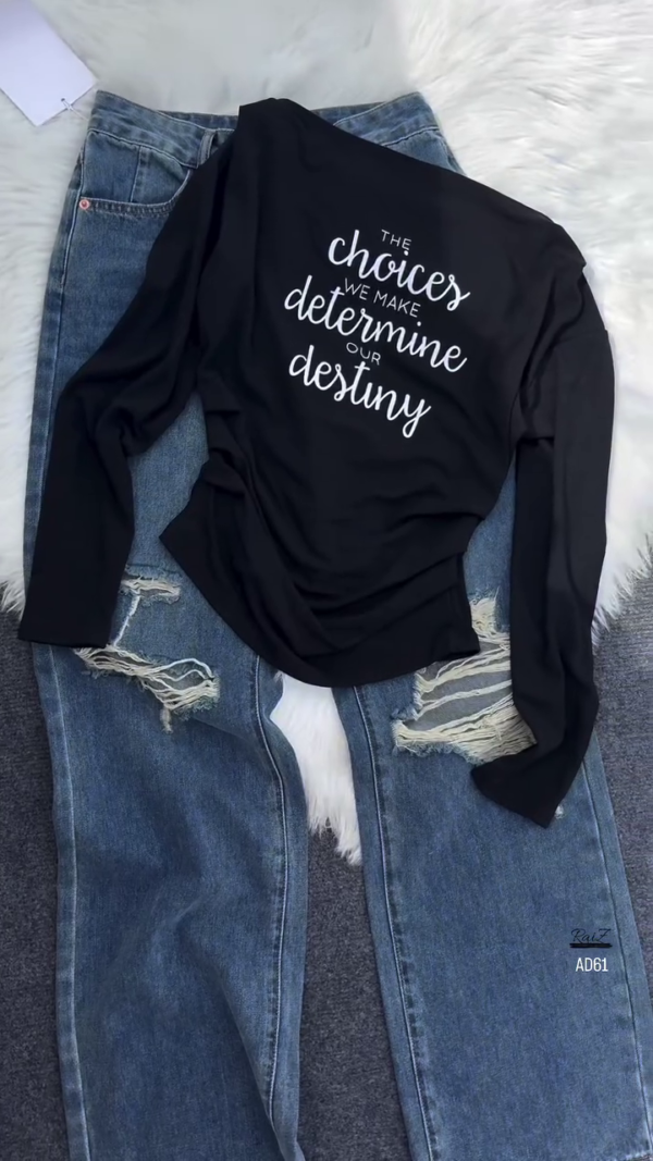 621-7.png Inspirational Slogan Long-Sleeve Tee