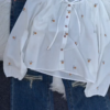 625-1.png Embroidered Sheer Blouse