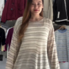 629-2.png Beige and Brown Striped Knit Pullover