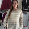 629-5.png Beige and Brown Striped Knit Pullover