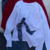 635-2.png Casual Long Sleeve Top & Denim Jeans Outfit Set