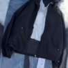 Casual Hooded Jacket & Denim Jeans Outfit Set