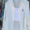1-5.png Mint Striped Drawstring Shirt with White Crop Tank – Breezy Layered Look