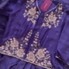 100-2.png Majestic Purple Embroidered Jacket-Style Suit Set
