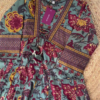 Bohemian Floral Print Maxi Dress with Tassel Detail
